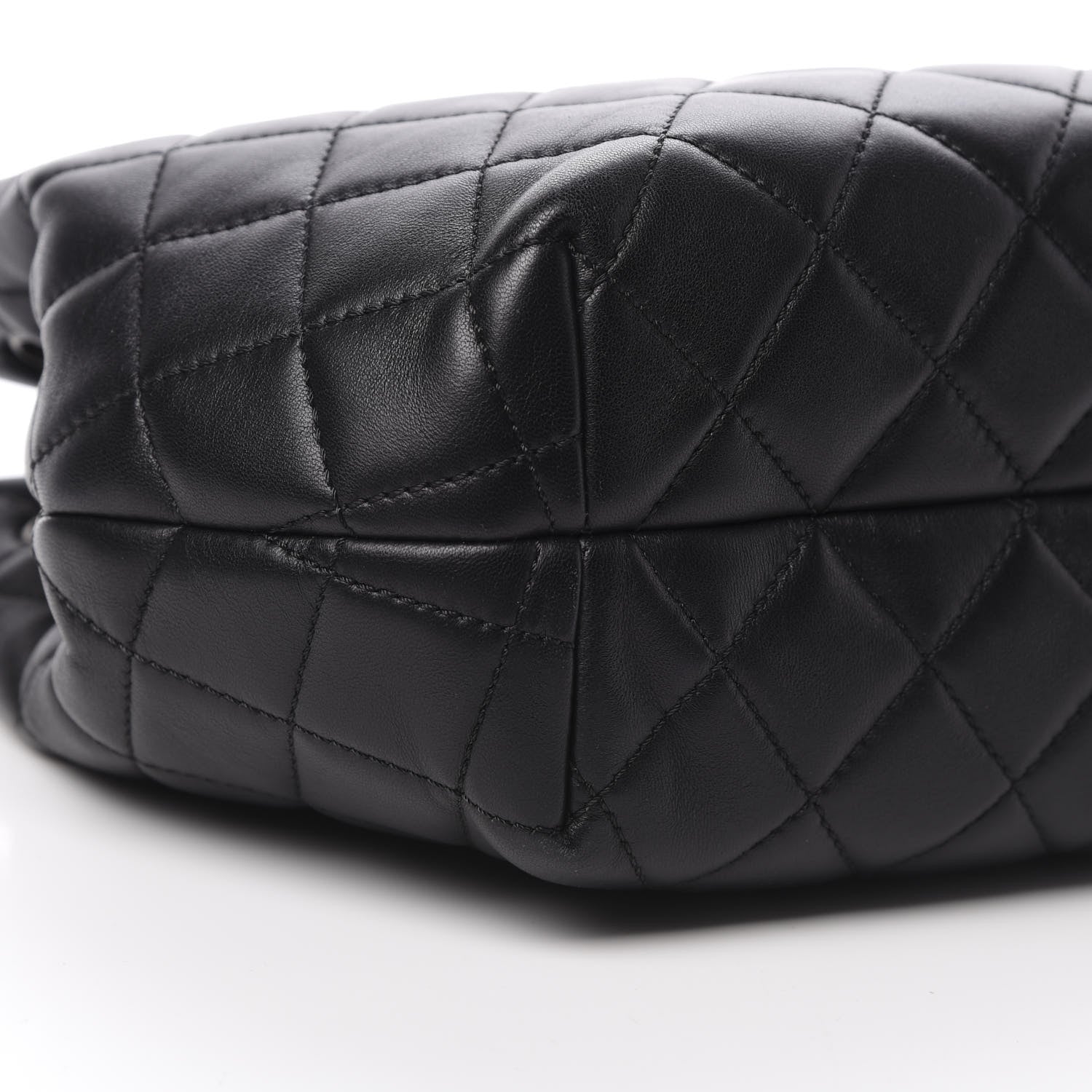 Chanel Lambskin Quilted Accordion Tote Black 9 of 12