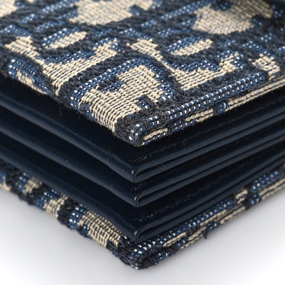 Christian Dior Oblique Saddle 5-Gusset Card Holder Blue 8 of 9