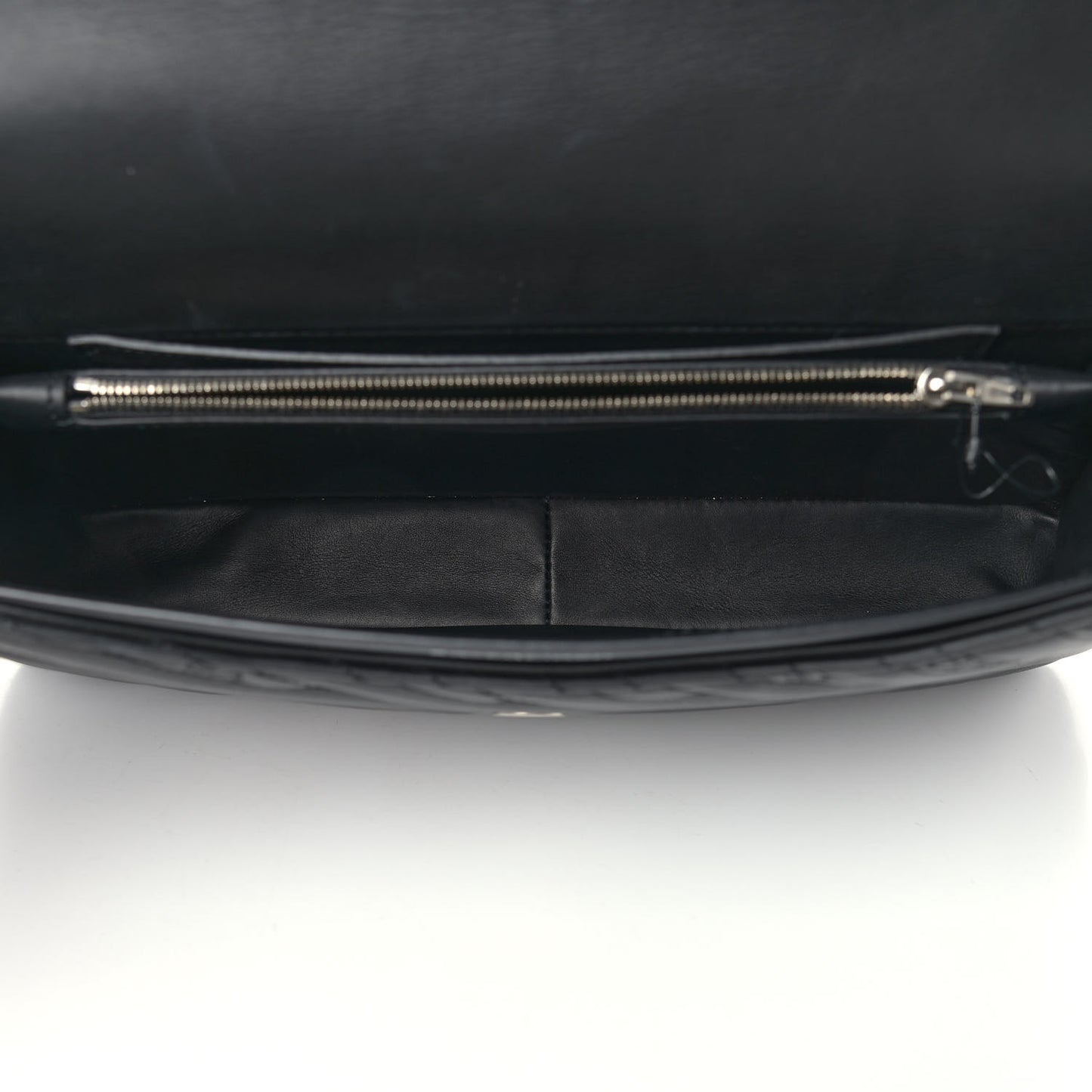Calfskin Logo Matelasse Large BB Flap Chain Shoulder Bag Black