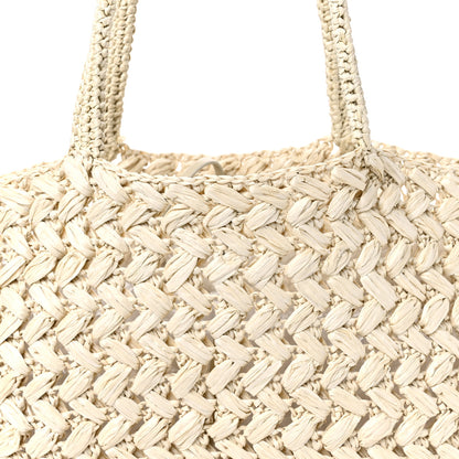 The Row Raffia Estelle Tote Bag Wheat 7 of 9