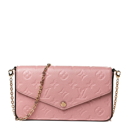 Louis Vuitton Empreinte Pochette Felicie Chain Wallet Rose Poudre 3 of 14