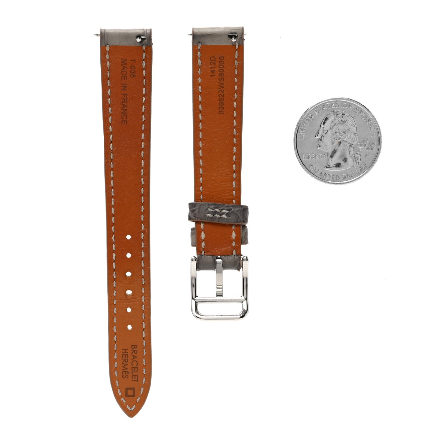 Matte Alligator Heure H Hour Watch Strap 80