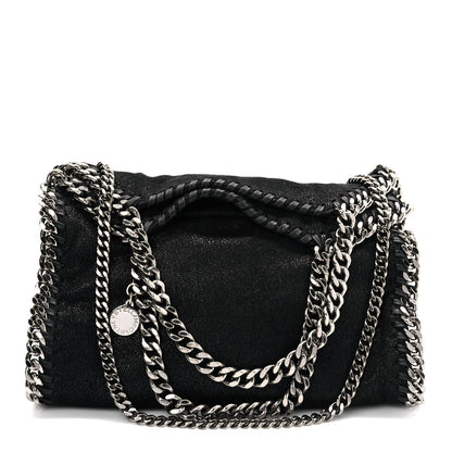 Stella McCartney Shaggy Deer Mini Falabella Fold Over Tote Black 1 of 8