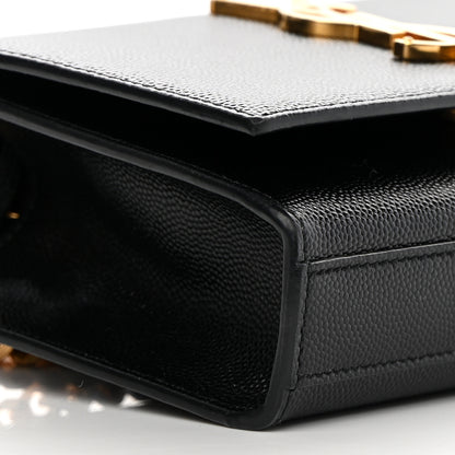 Saint Laurent Grain De Poudre Small Monogram Kate Satchel Black 7 of 12