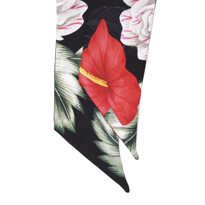 Gucci Silk Twill Haway Neck Bow Scarf Black 2 of 4