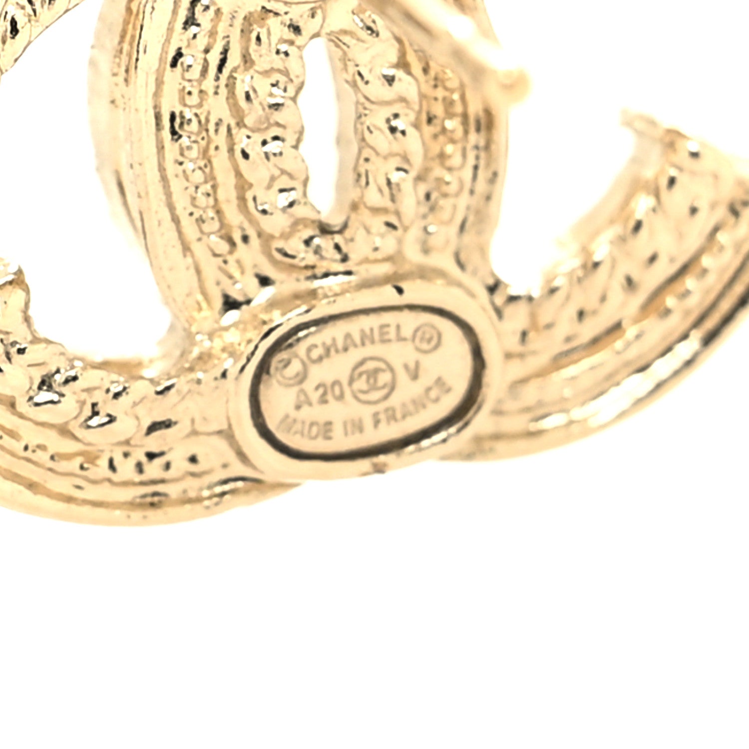 Chanel Pearl CC Earrings Gold 4 of 4