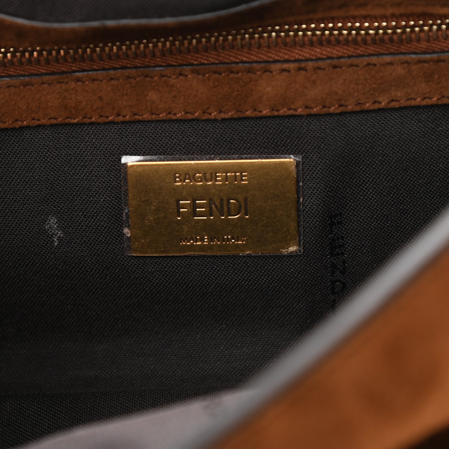 Fendi Chamois Baguette Marrone 6 of 11