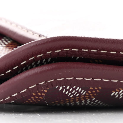 Goyard Goyardine Plumet Wallet Clutch Burgundy 9 of 10