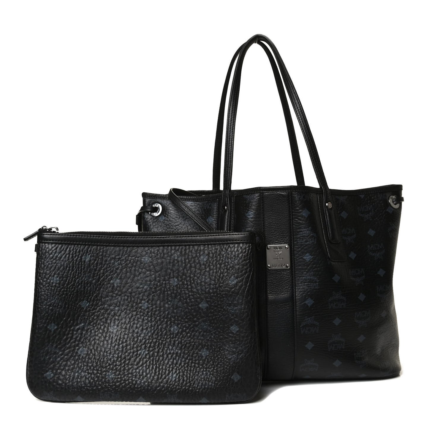 Visetos Medium Liz Reversible Shopper Tote Black