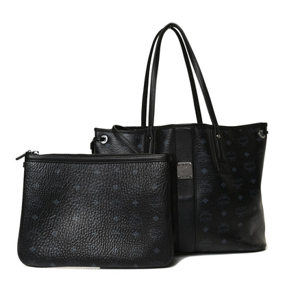 MCM Visetos Medium Liz Reversible Shopper Tote Black 1 of 20
