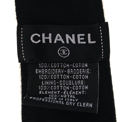 Chanel Terry Cotton Logo CC Visor  Ecru White 8 of 8