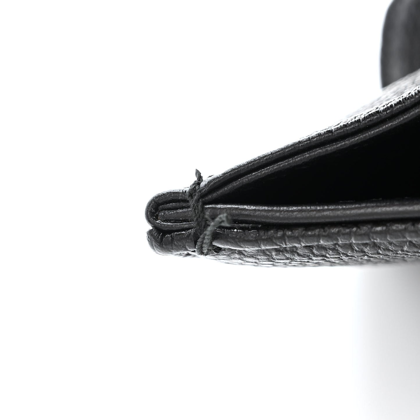Grained Calfskin Perforated Diorama Flap Bag Black