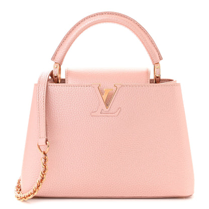 Louis Vuitton Metallic Taurillon Capucines BB Pearly Pink 1 of 9