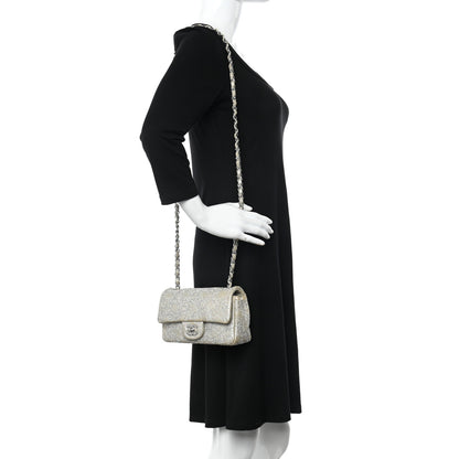 Chanel Iridescent Calfskin Studded Mini Flap Silver 2 of 19