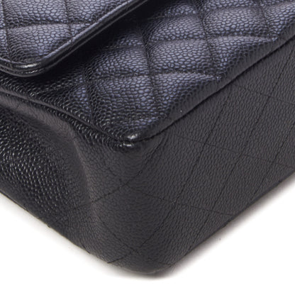 Chanel Caviar Quilted Medium Double Flap Black 5 of 9