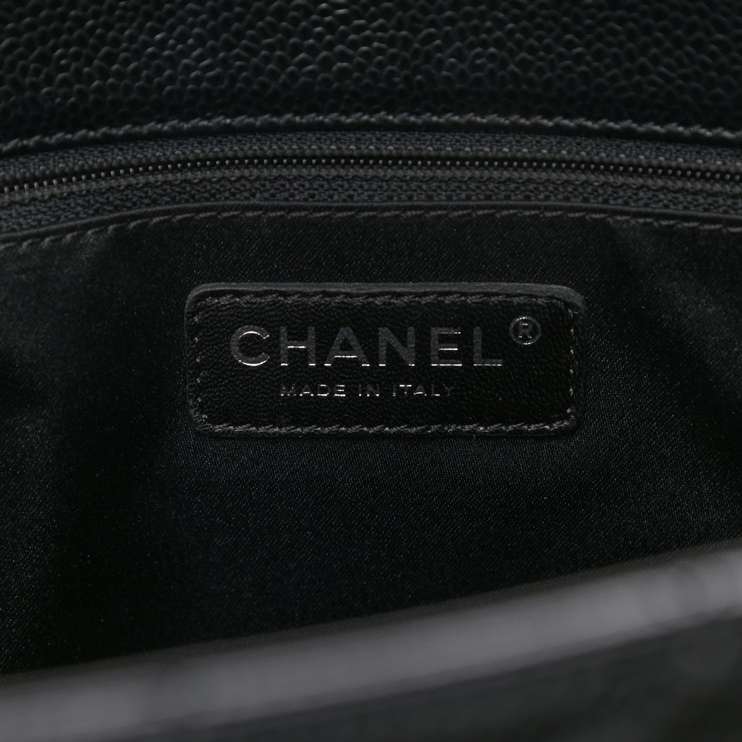 Caviar Quilted Grand Shopping Tote GST Black