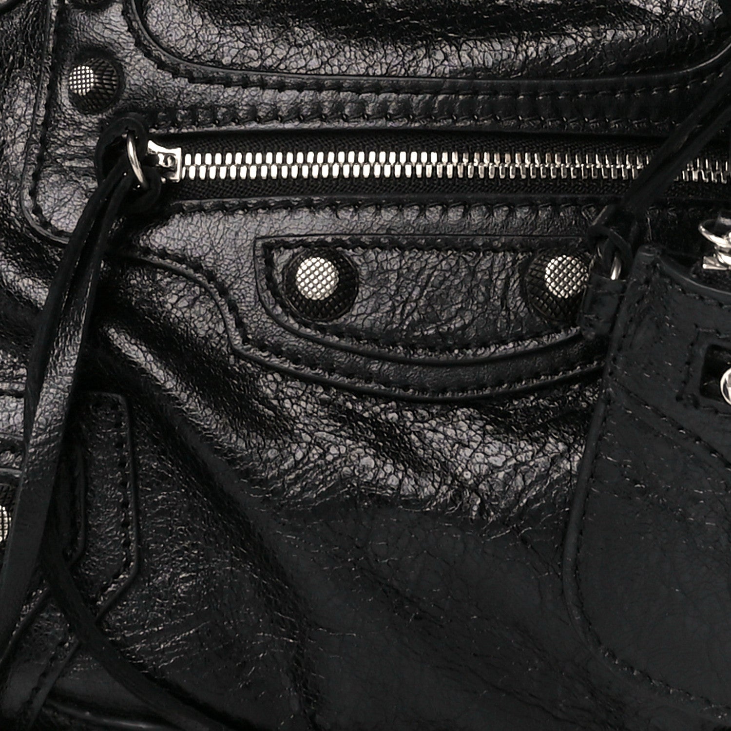 Balenciaga Agneau Arena Neo Cagole Handbag XS Black 12 of 14