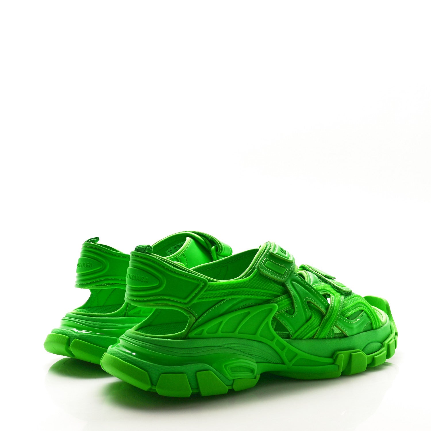 Balenciaga Neoprene Mens Track Sandals 39 Fluo Green 1604354 Balenciaga Neoprene Mens Track Sandals 39 Fluo Green 1604354