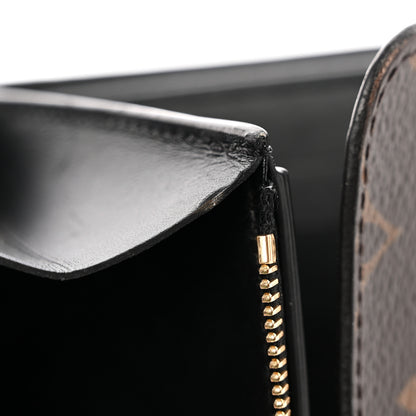 Louis Vuitton Monogram Flower Lock Compact Wallet Black 11 of 12
