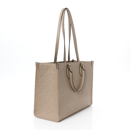 Louis Vuitton Empreinte Monogram Giant Onthego MM Tourterelle 3 of 9