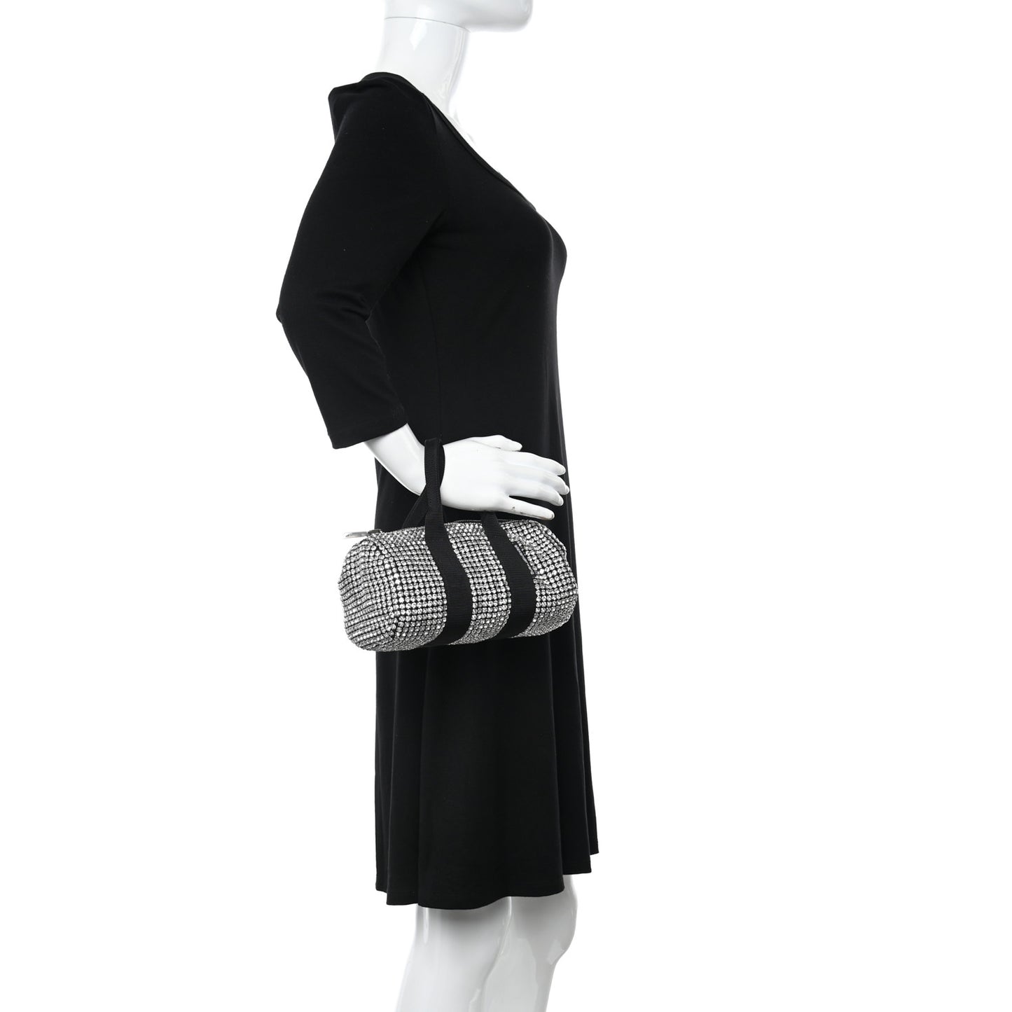 Mesh Crystal Cruiser Mini Duffle White