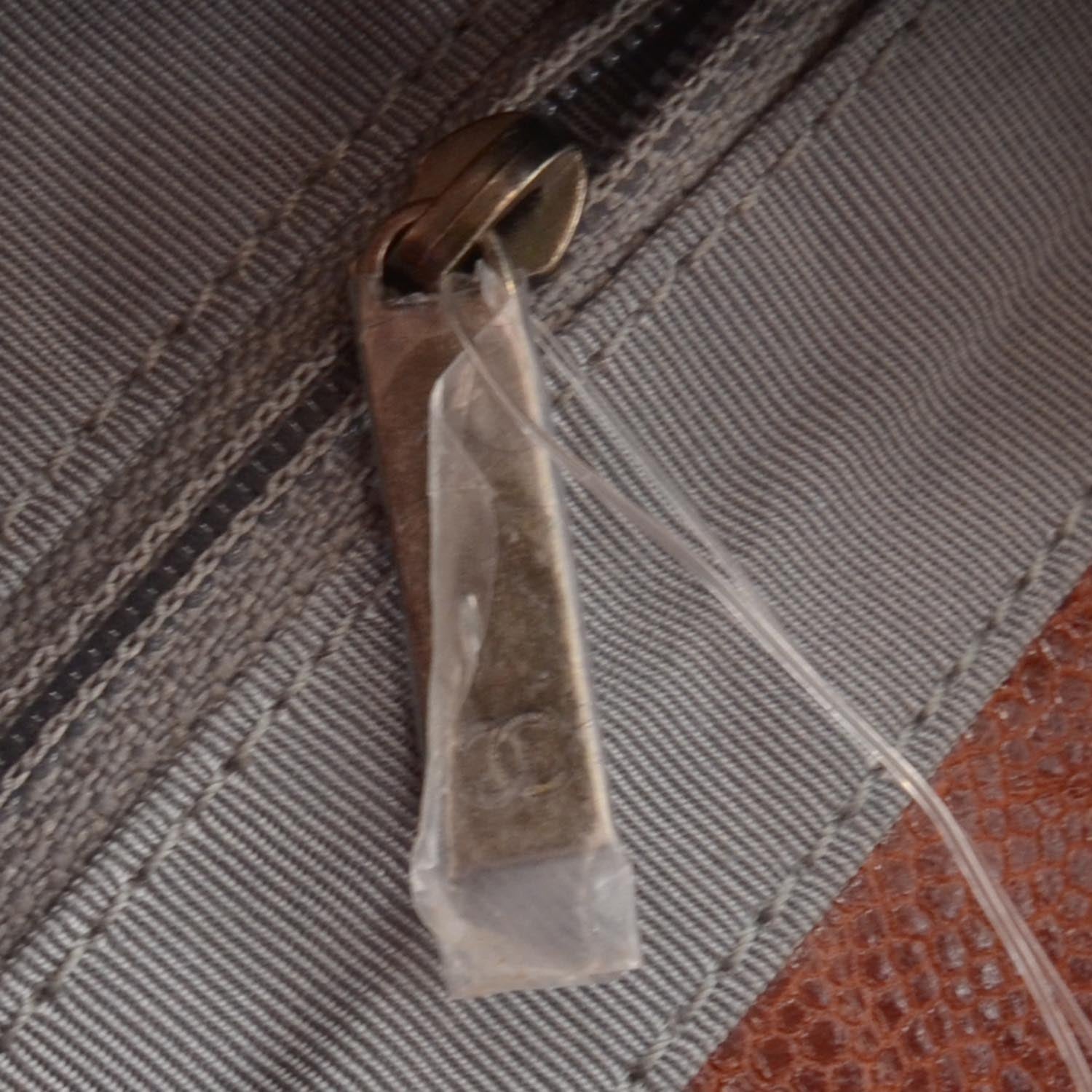 Chanel Caviar Quilted Small Elastic Flap Brown 9 of 10