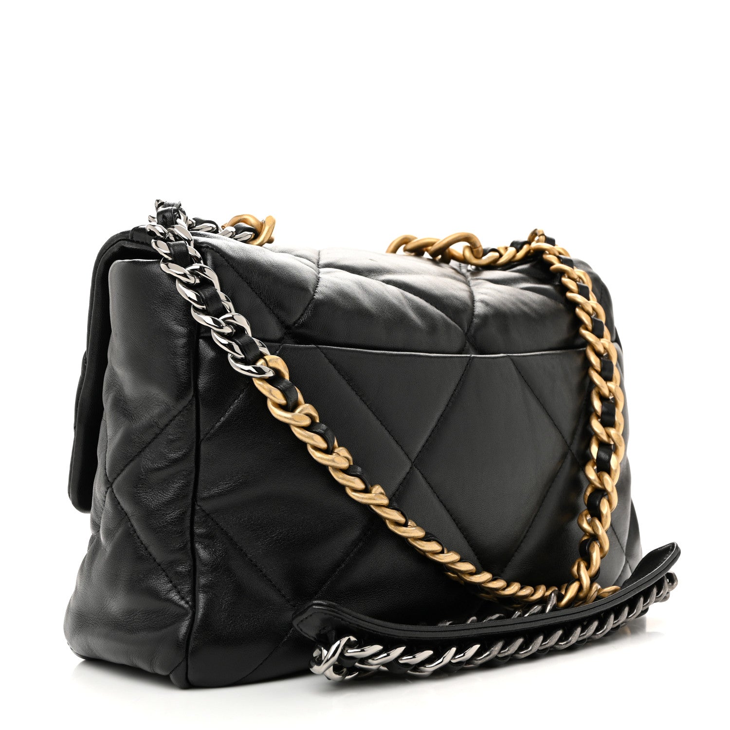 Chanel Lambskin Quilted Large Chanel 19 Flap Black 2 of 10