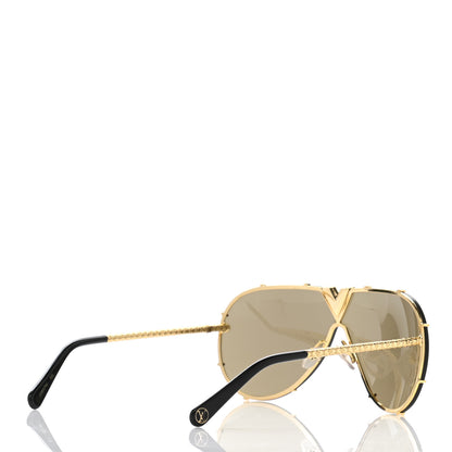 Louis Vuitton Metal LV Drive Sunglasses Z0897W Black Gold 4 of 8