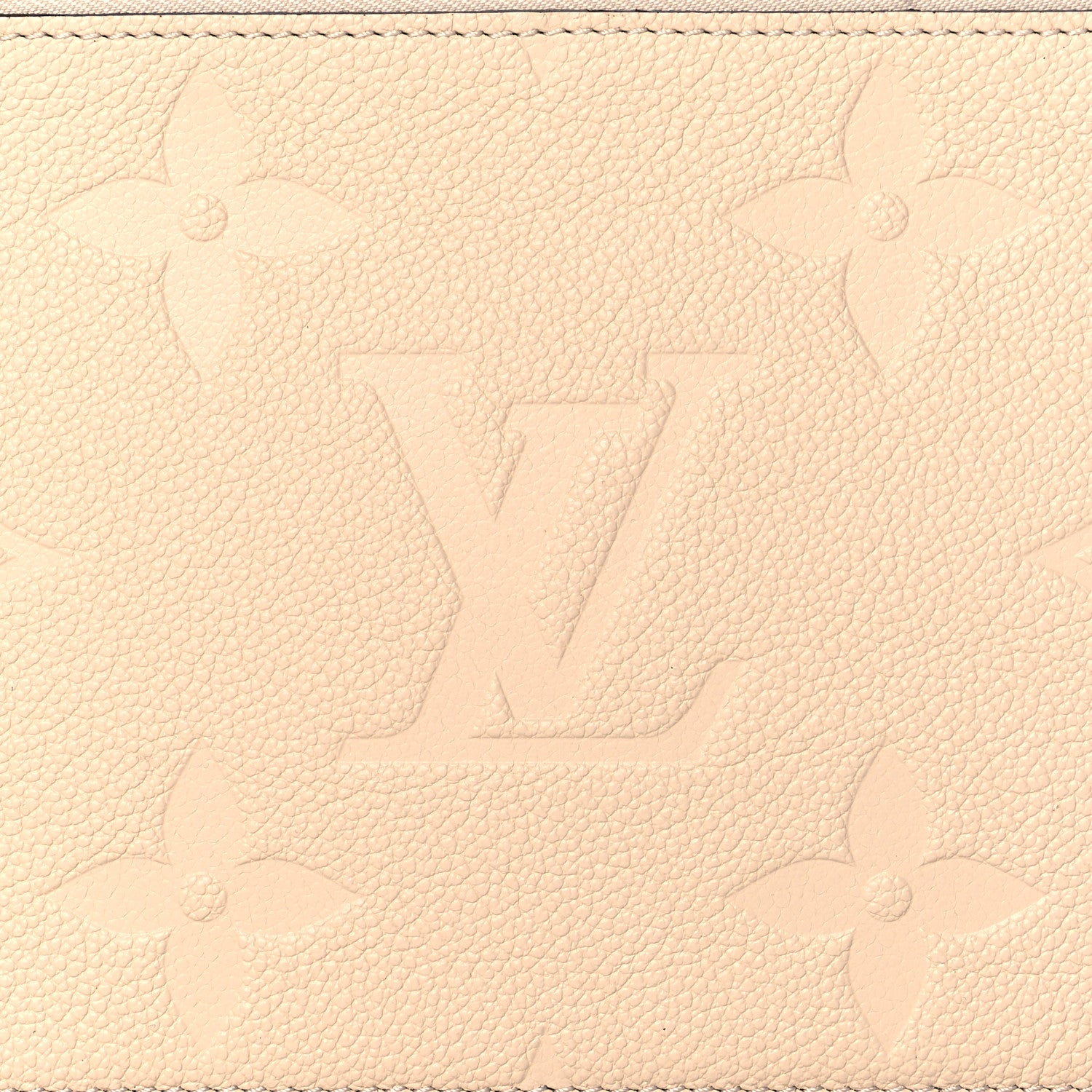 Louis Vuitton Empreinte Monogram Giant Neverfull MM Pochette Cream 6 of 8
