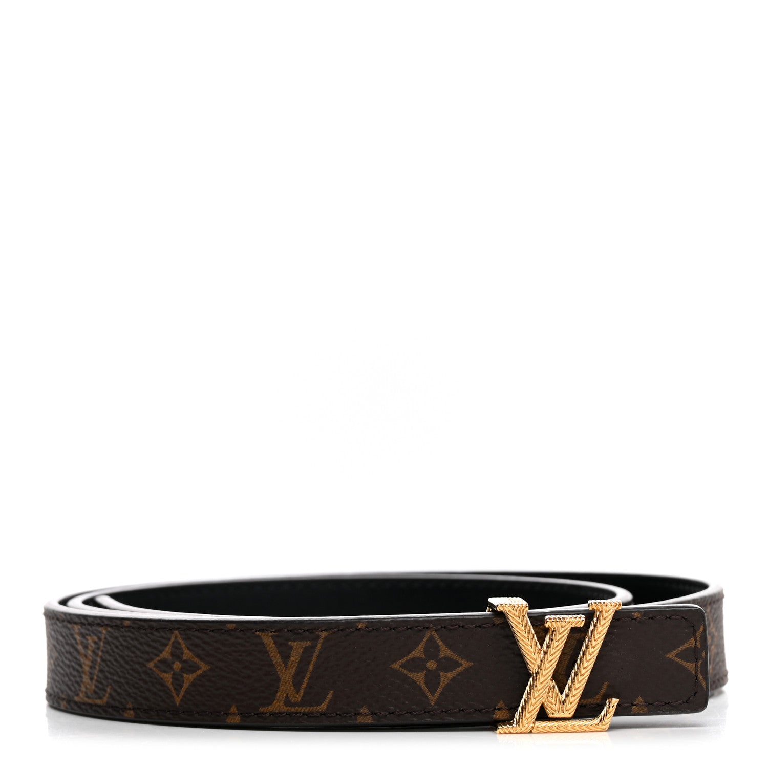 Louis Vuitton Monogram 20mm Initiales Belt 80 32 Black 1 of 6