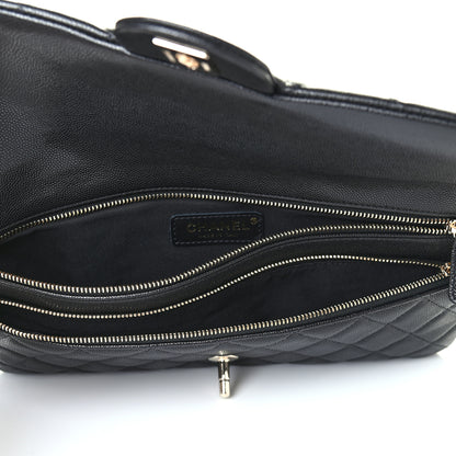 Chanel Caviar Quilted Flap Clutch Black 4 of 4
