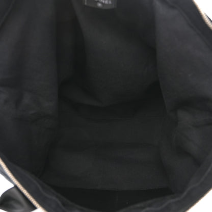 Chanel Terry Cotton CC Beach Tote Set Black 6 of 13