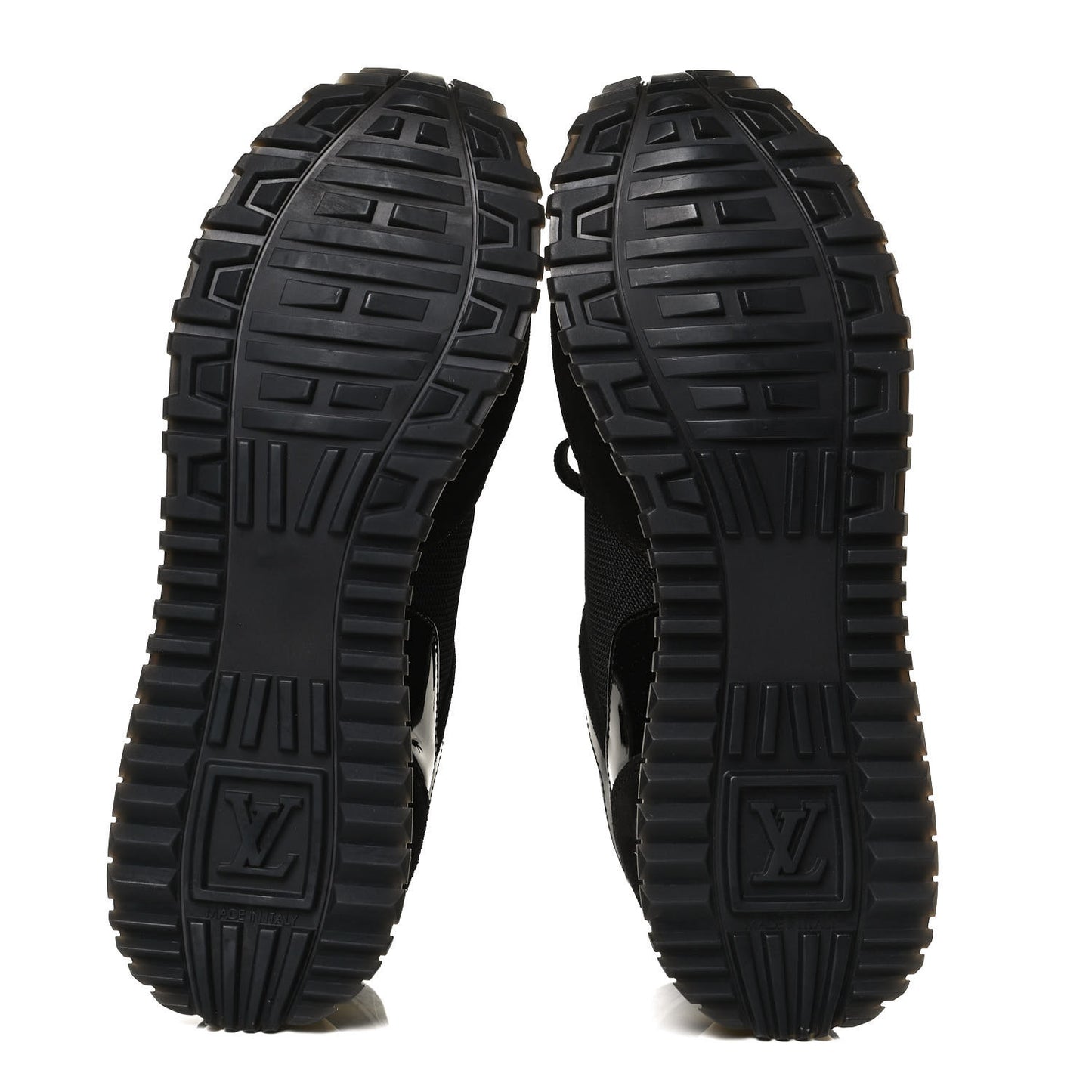 Suede Monogram Run Away Sneakers 37.5 Black