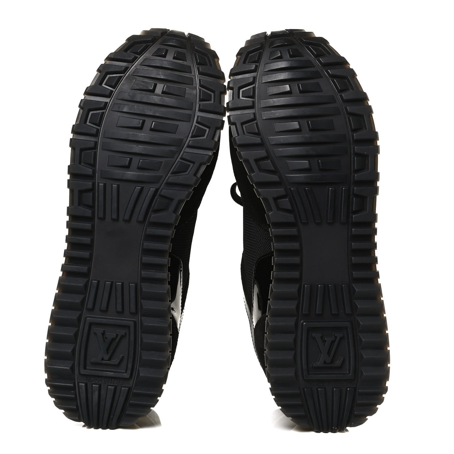 Louis Vuitton Suede Monogram Run Away Sneakers 37.5 Black 7 of 10