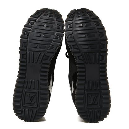 Louis Vuitton Suede Monogram Run Away Sneakers 37.5 Black 7 of 10