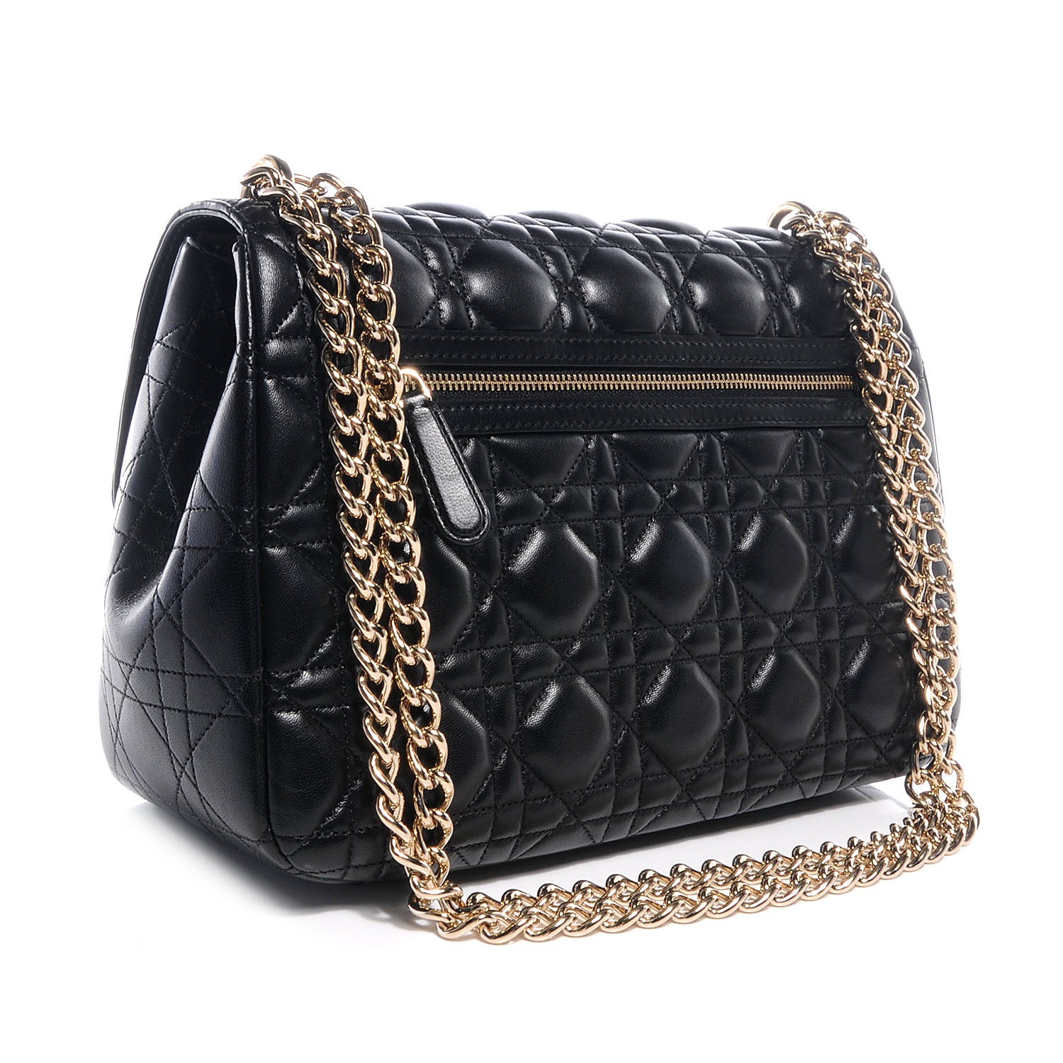 Christian Dior Lambskin Cannage Medium Miss Dior Flap Black 3 of 10
