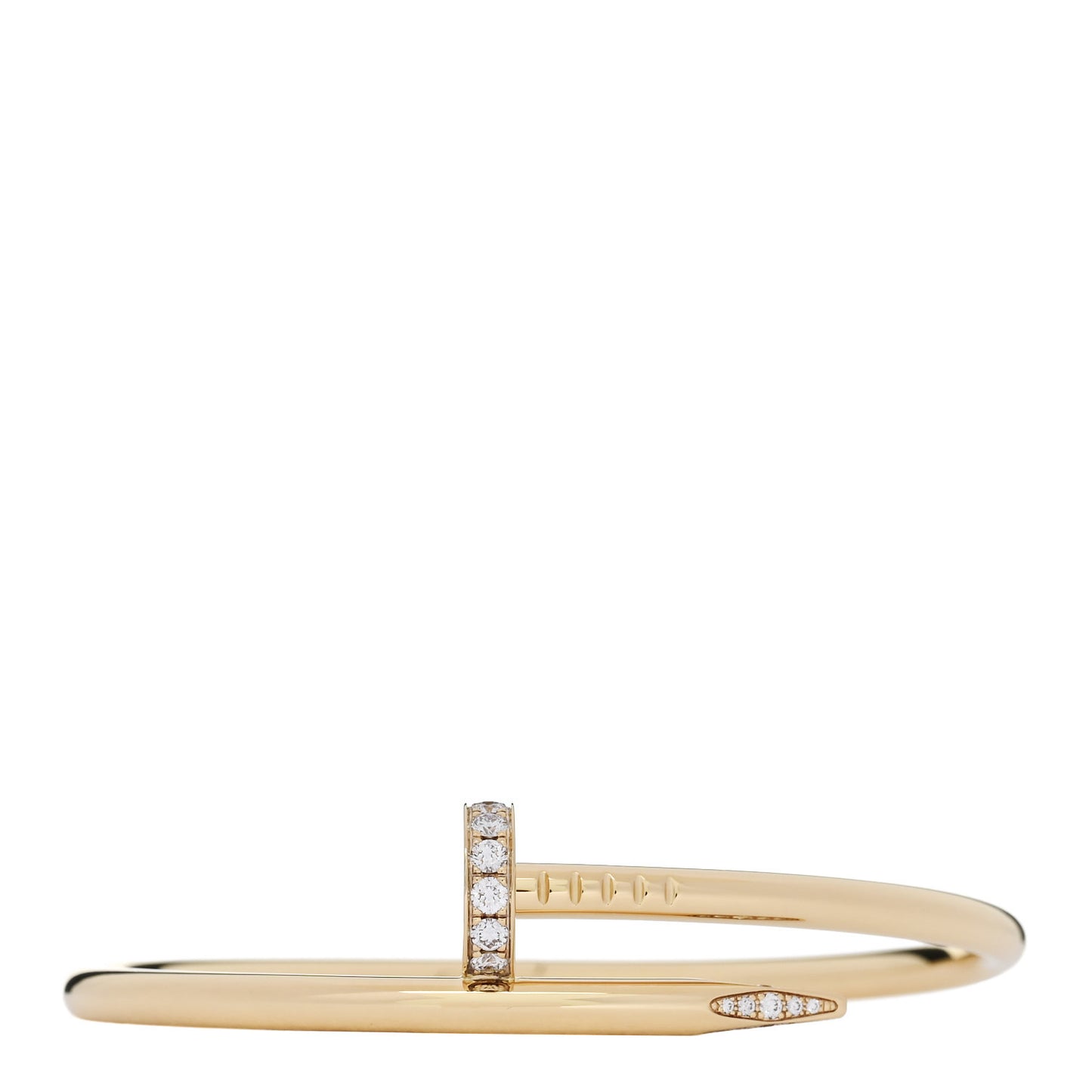 18K Yellow Gold Diamond Juste Un Clou Bracelet 16