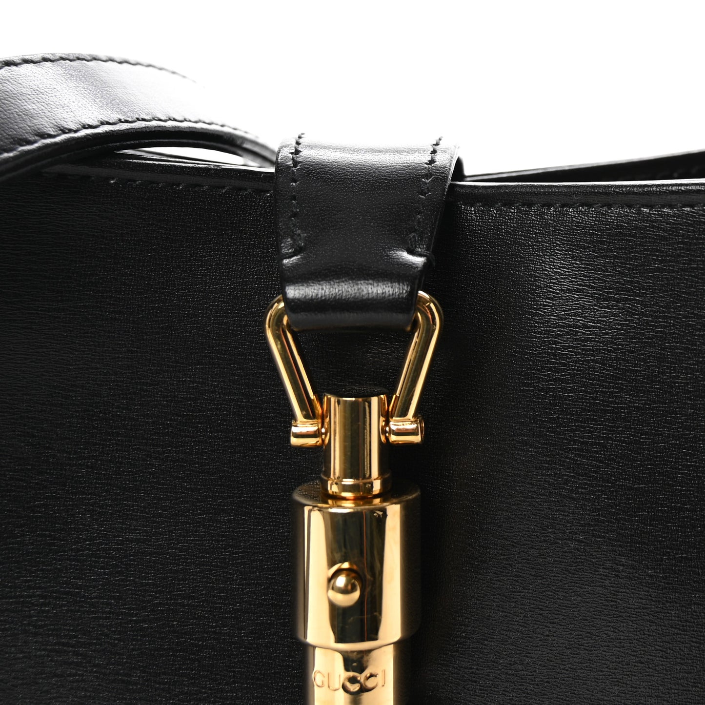 Boarded Dyana Lux Calfskin Small Jackie 1961 Hobo Black