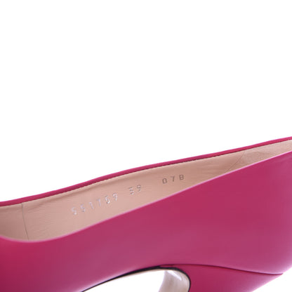 Gucci Nappa Bow High Heel Pumps 39 Bright Fuxia 9 of 10
