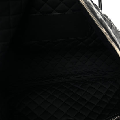 Saint Laurent Calfskin Quilted ES Giant Travel Bag Black 4 of 9