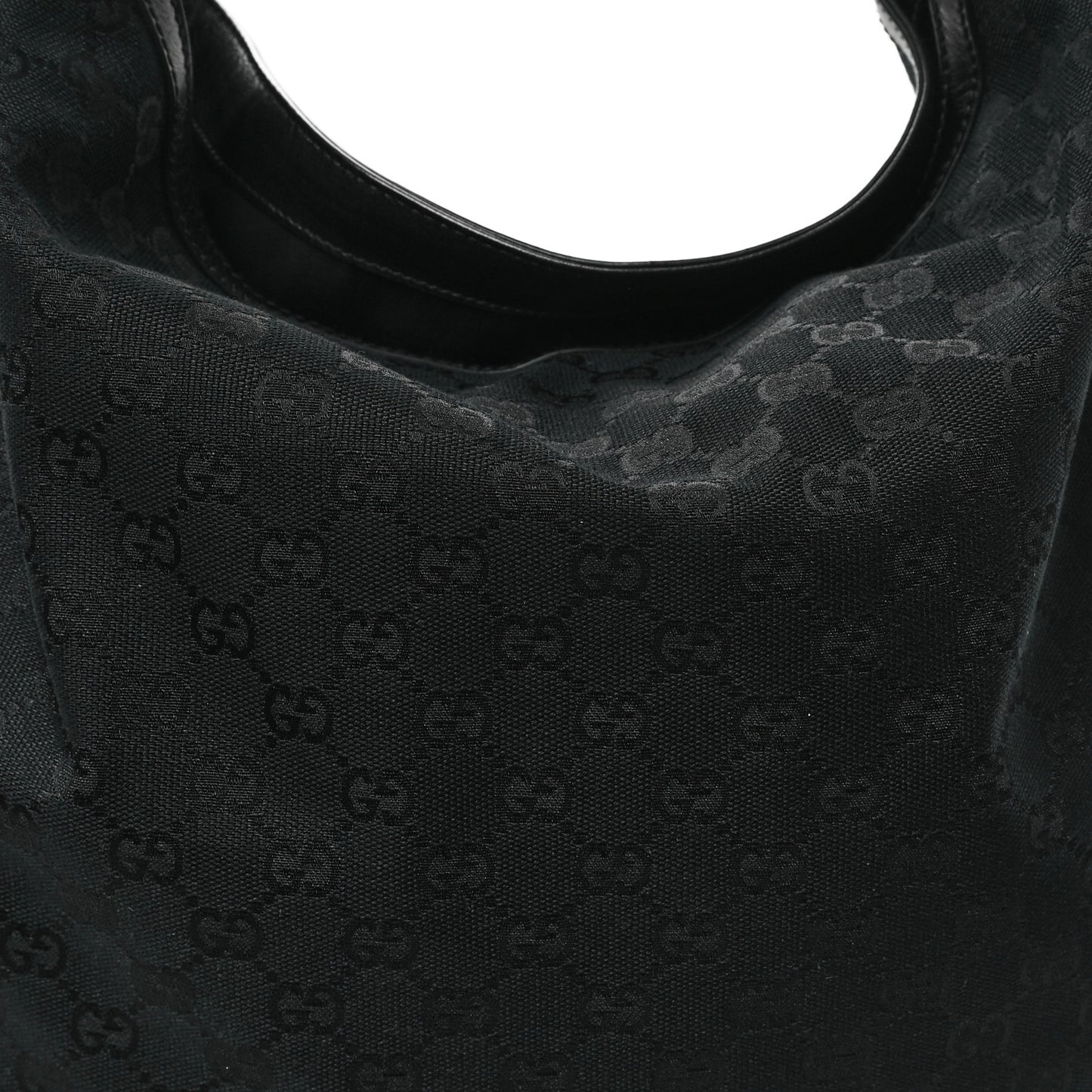 Monogram Large Wave Hobo Black