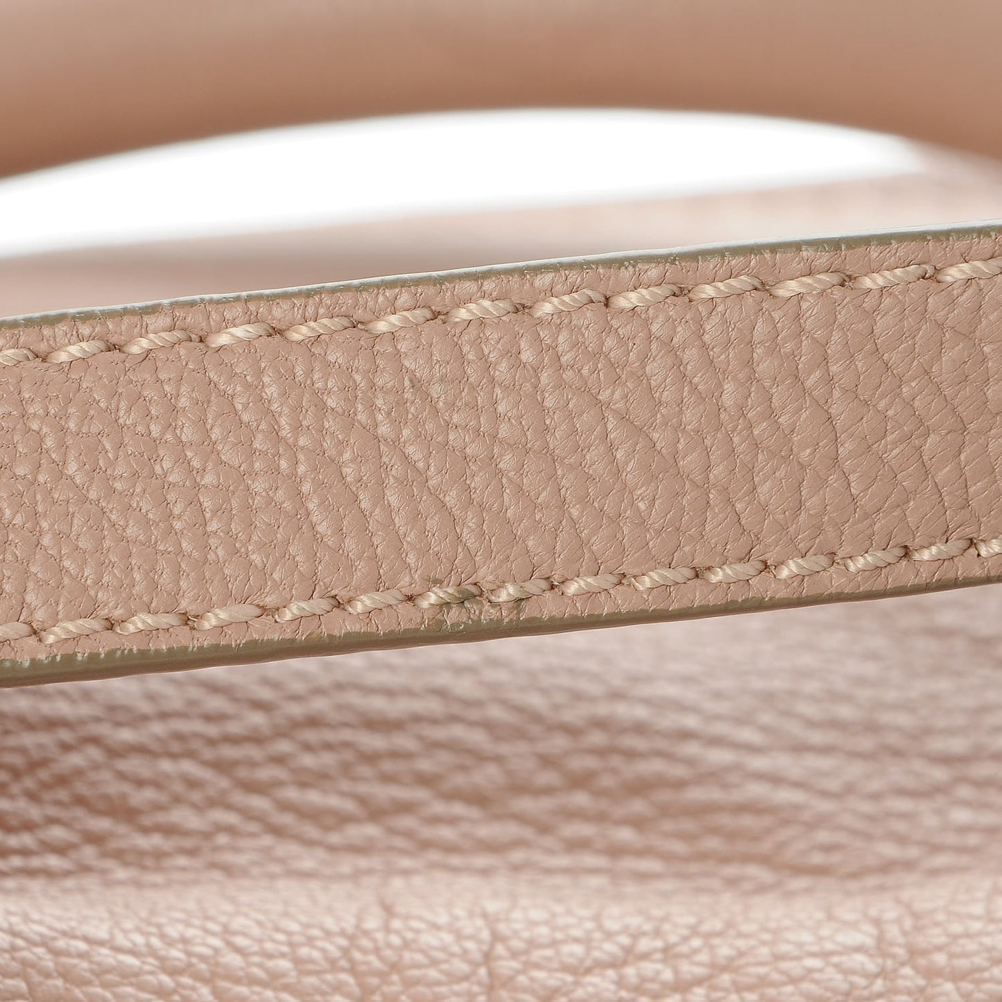 Sugar Goatskin Small Pandora Linen