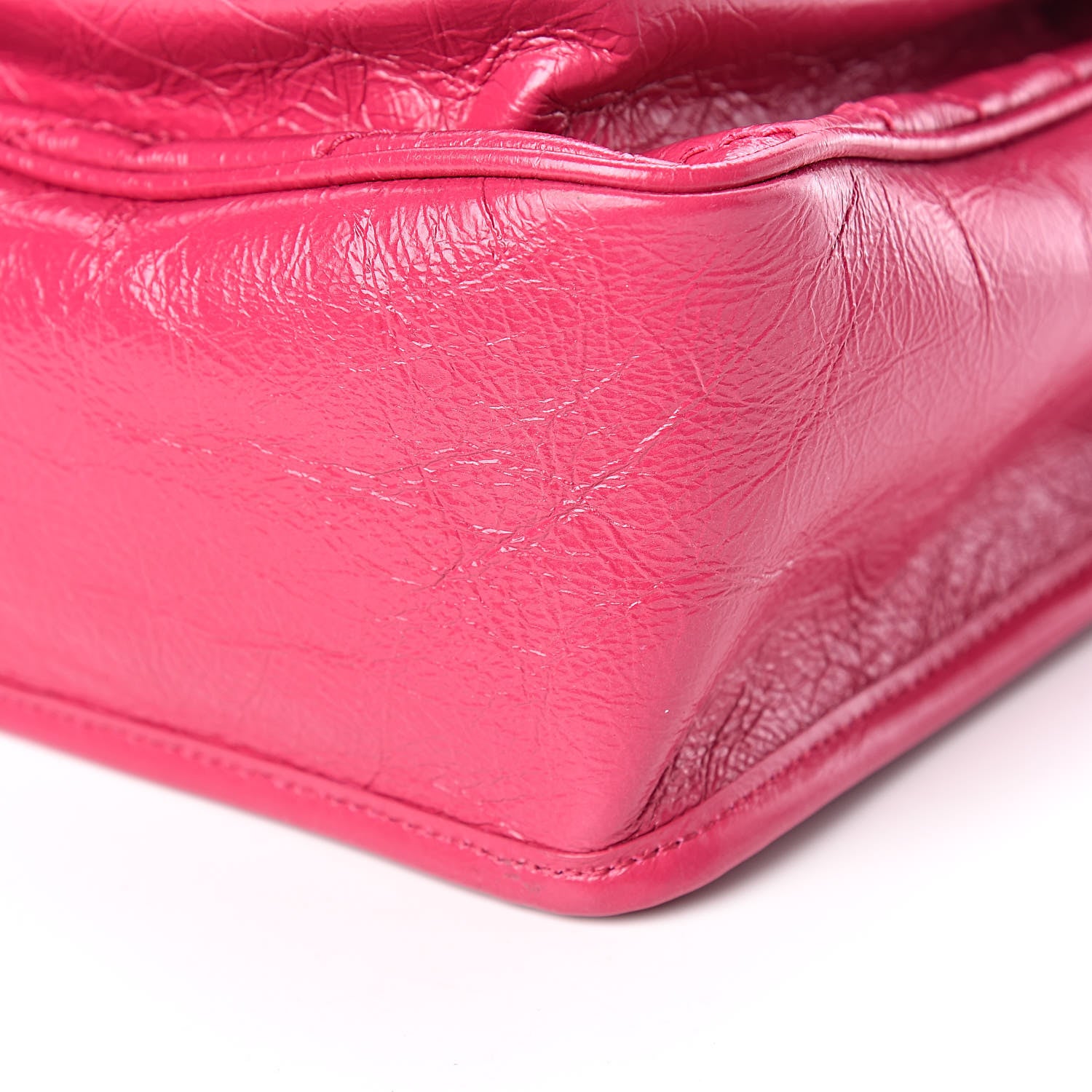 Saint Laurent Crinkled Calfskin Matelasse Monogram Medium Niki Chain Satchel Freesia 6 of 11