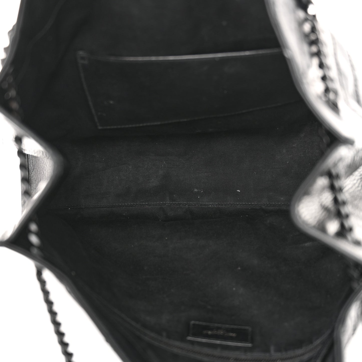 Crinkled Calfskin Matelasse Monogram Large Niki Shopper Tote Black