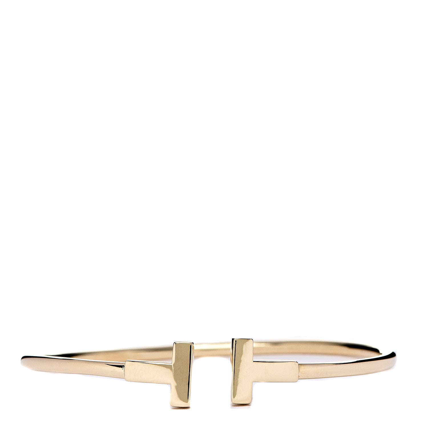 Tiffany 18K Yellow Gold T Wire Bracelet 1 of 4