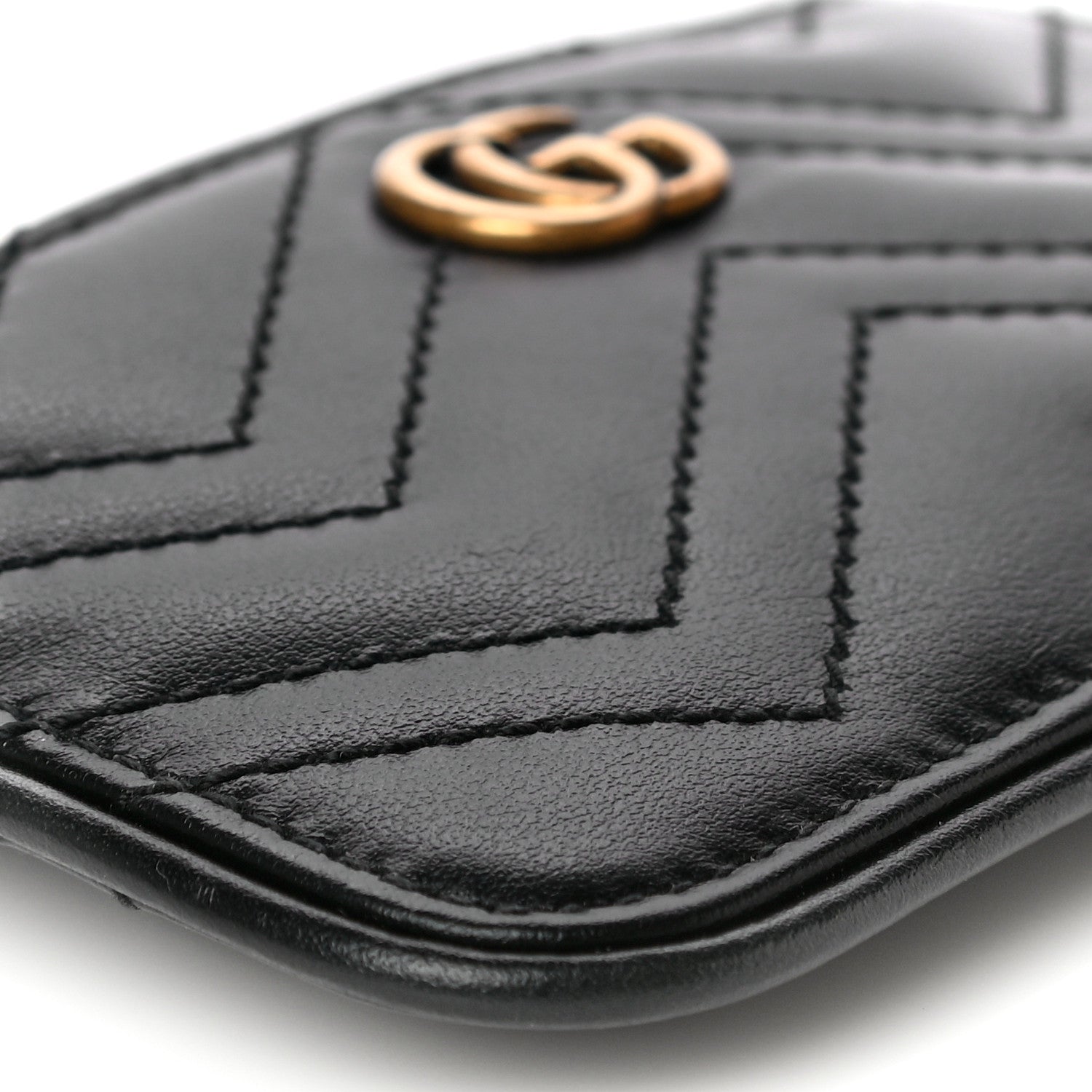 Gucci Calfskin Matelasse GG Marmont Key Case Black 9 of 10