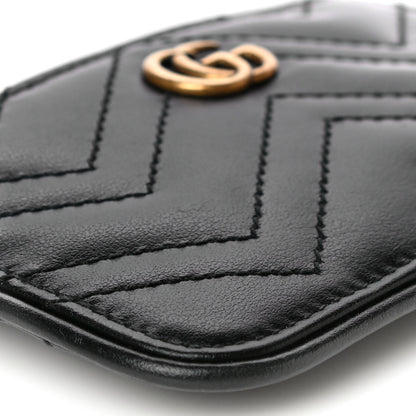 Gucci Calfskin Matelasse GG Marmont Key Case Black 9 of 10