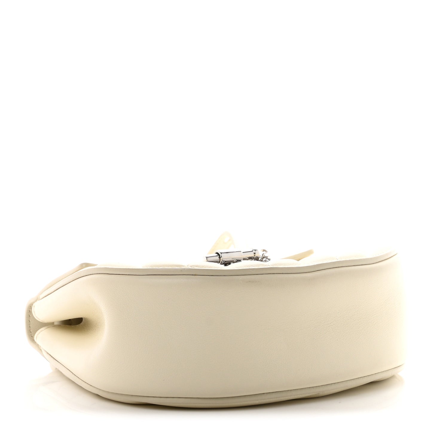 Calfskin Quilted Mini Drew Bijou Shoulder Bag  Natural White