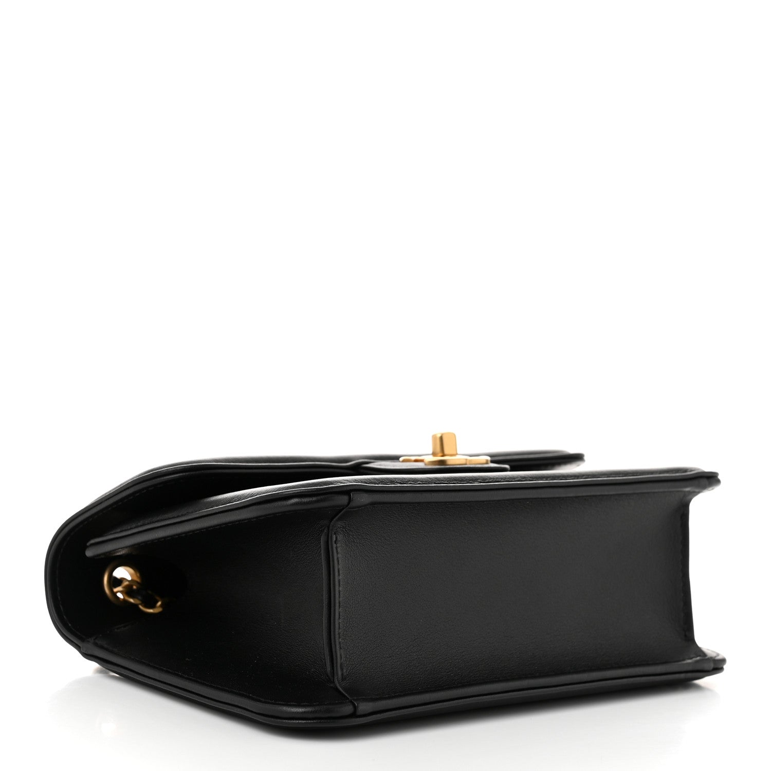 Chanel Lambskin Calfskin Mini Chocolate Bar Flap Bag Black 4 of 11