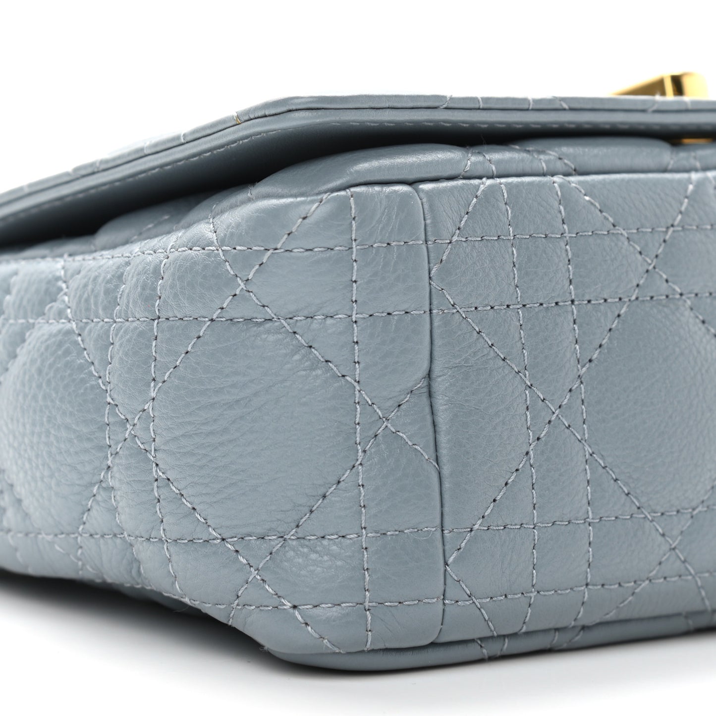 Calfskin Cannage Small Caro Bag Cloud Blue